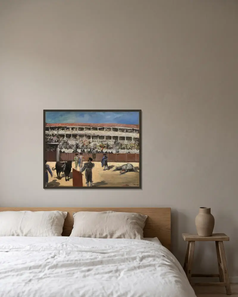 Stierkampf, 1865 – Nr. 2 von Édouard Manet gerahmt an einer Wand