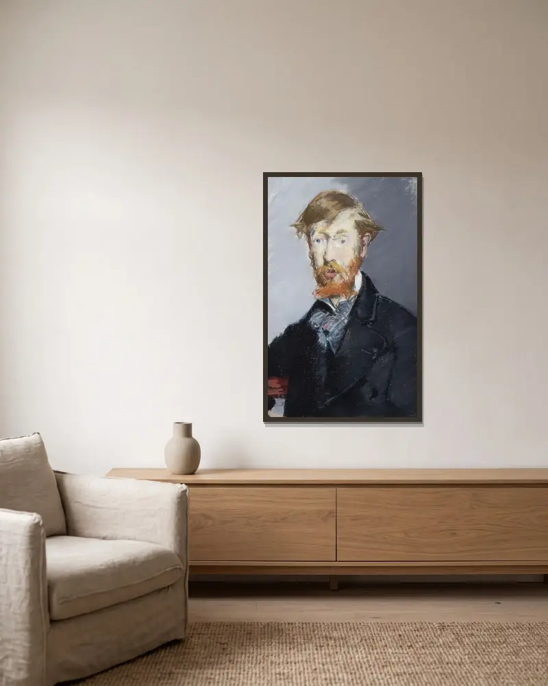 George Moore (1852–1933), Édouard Manet v rámu na stěně