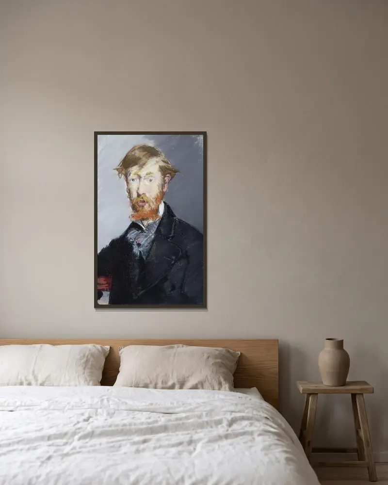 George Moore (1852–1933), Édouard Manet v rámu na stěně