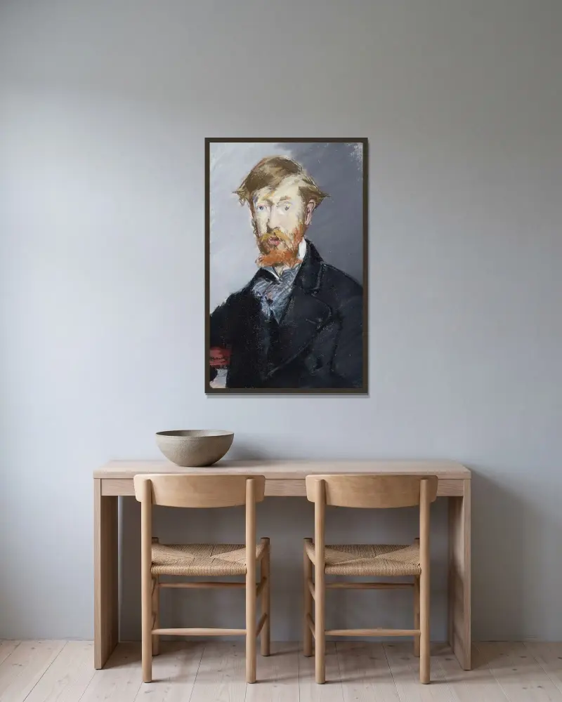 George Moore (1852–1933), Édouard Manet v rámu na stěně