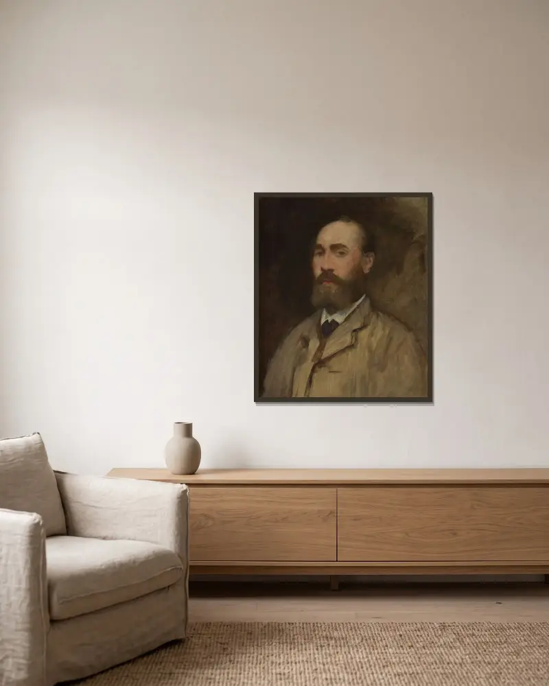 Jean-Baptiste Faure (1830–1914) von Édouard Manet gerahmt an einer Wand