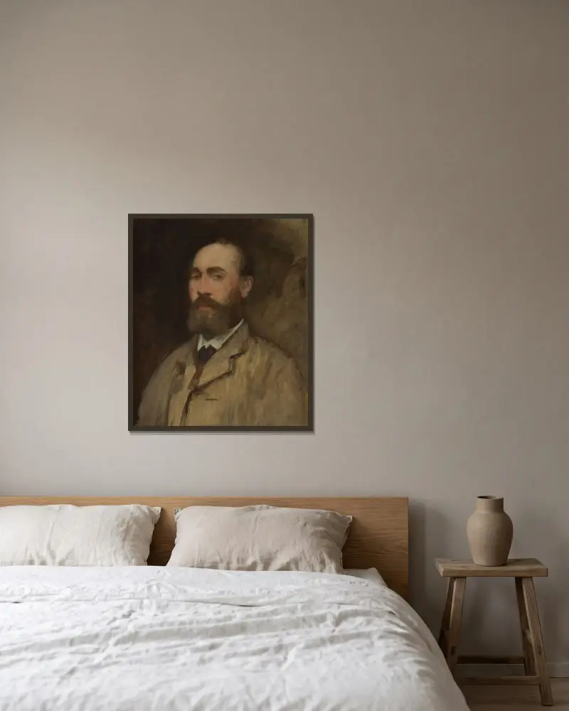 Jean-Baptiste Faure (1830–1914) von Édouard Manet gerahmt an einer Wand