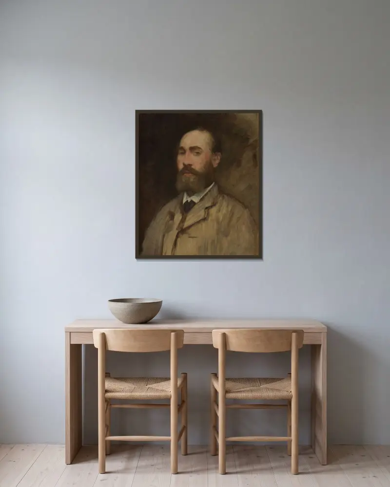 Jean-Baptiste Faure (1830–1914) von Édouard Manet gerahmt an einer Wand