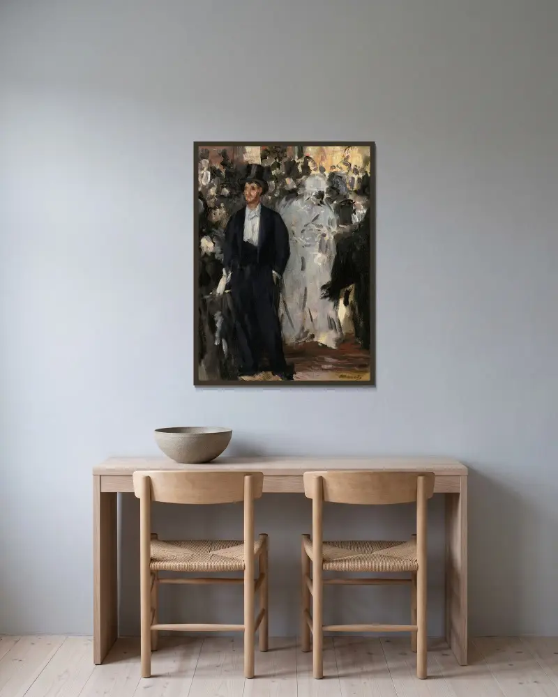Bal w Operze, Édouard Manet w ramie na ścianie