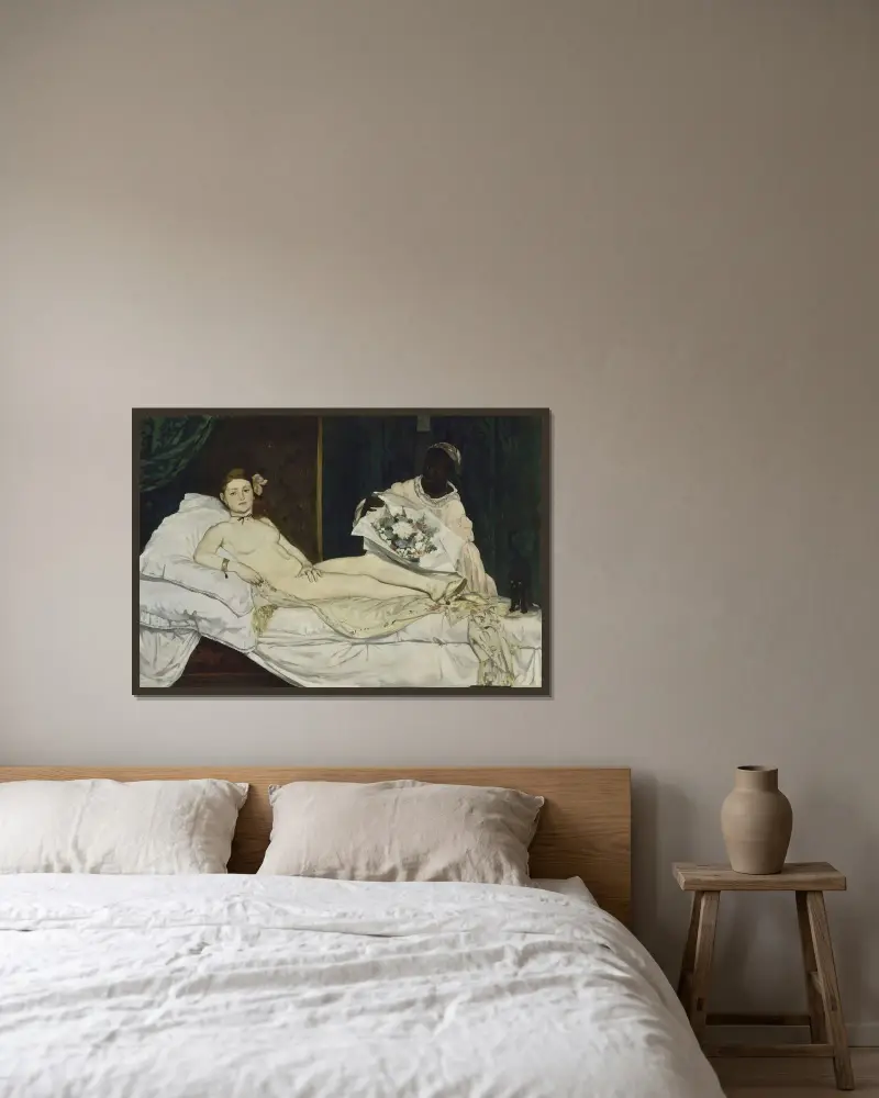 Olimpia, 1863, Édouard Manet w ramie na ścianie