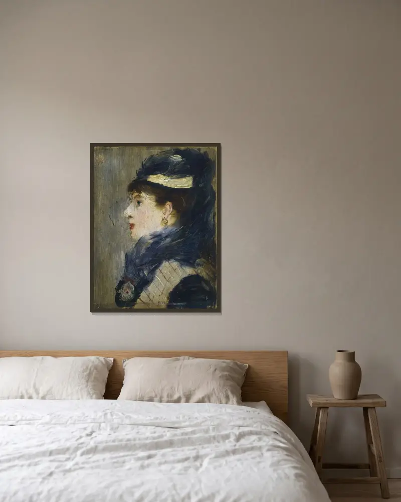 Portrait of a Lady av Édouard Manet inramad på en vägg