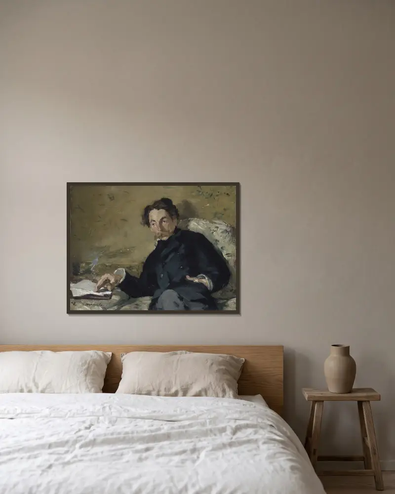 Stéphane Mallarmé, Édouard Manet v rámu na stěně