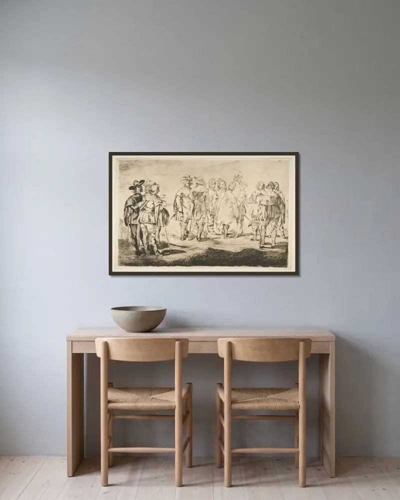 Mali kawalerowie, Édouard Manet w ramie na ścianie