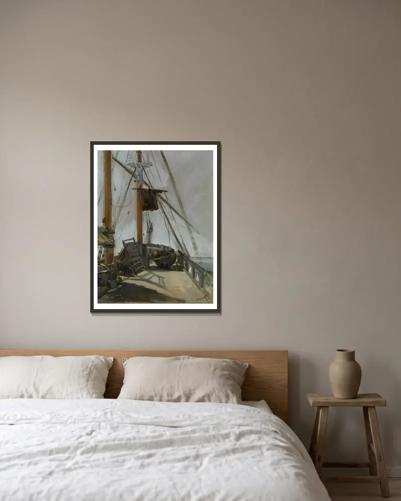 Pokład statku, Édouard Manet w ramie na ścianie