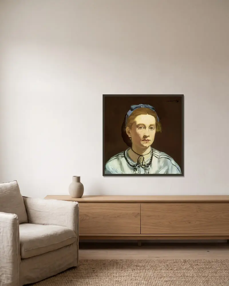 Victorine Meurent von Édouard Manet gerahmt an einer Wand