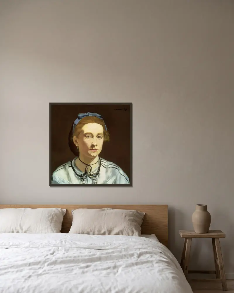 Victorine Meurent von Édouard Manet gerahmt an einer Wand