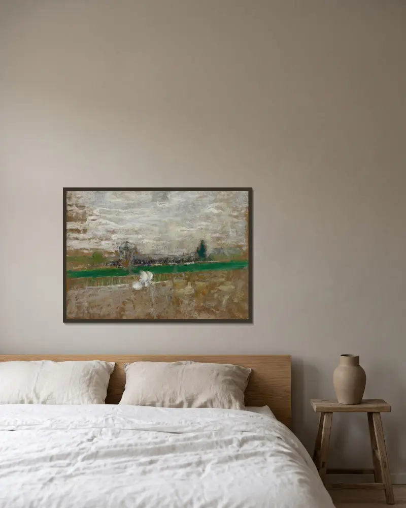 Rennplatz von Édouard Vuillard gerahmt an einer Wand