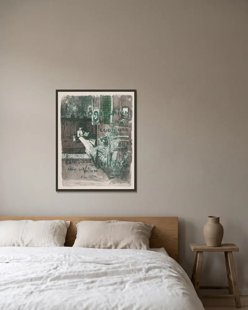 Cover von Édouard Vuillard gerahmt an einer Wand