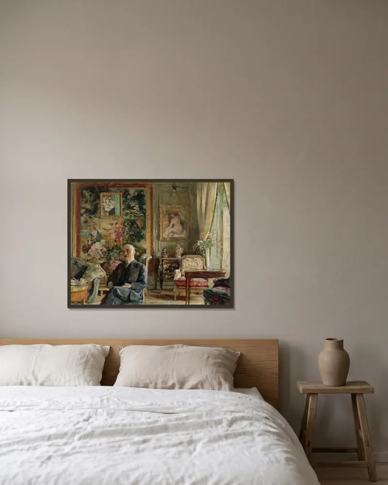 Jean Laroche von Édouard Vuillard gerahmt an einer Wand
