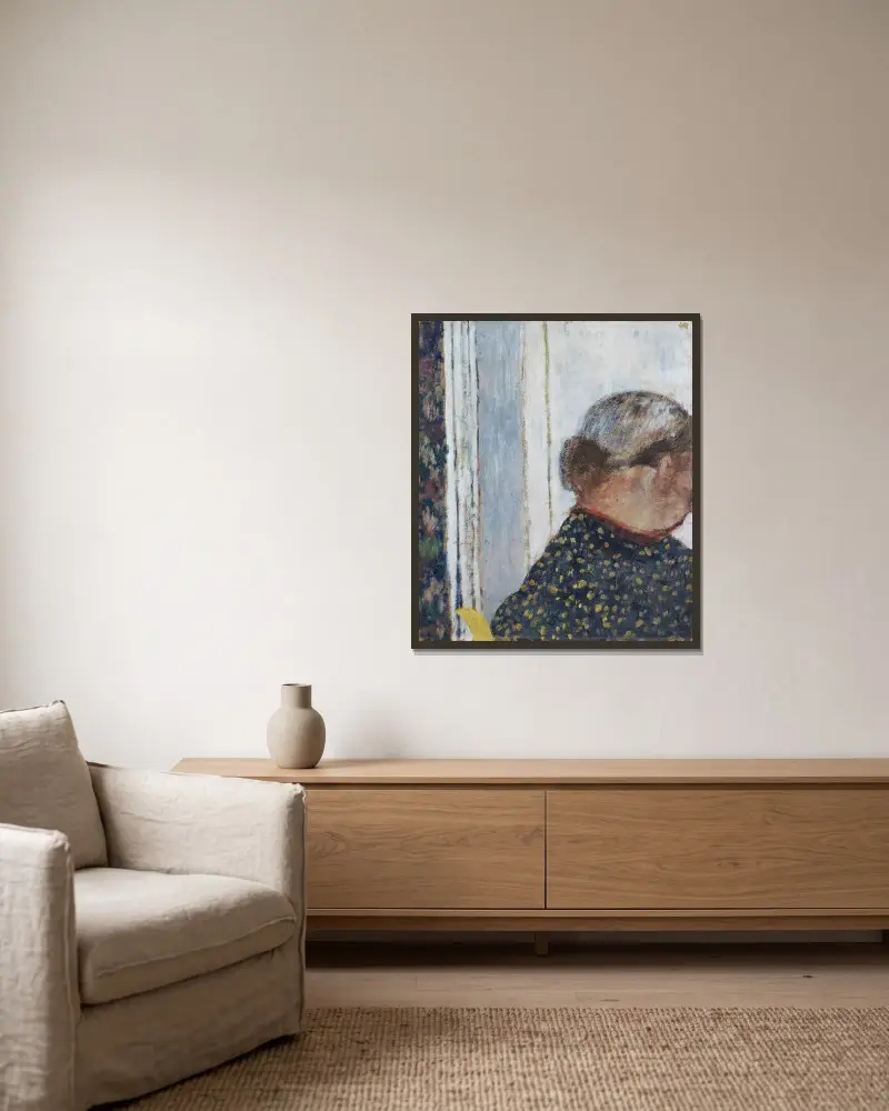 Le Chignon, Édouard Vuillard v rámu na stěně