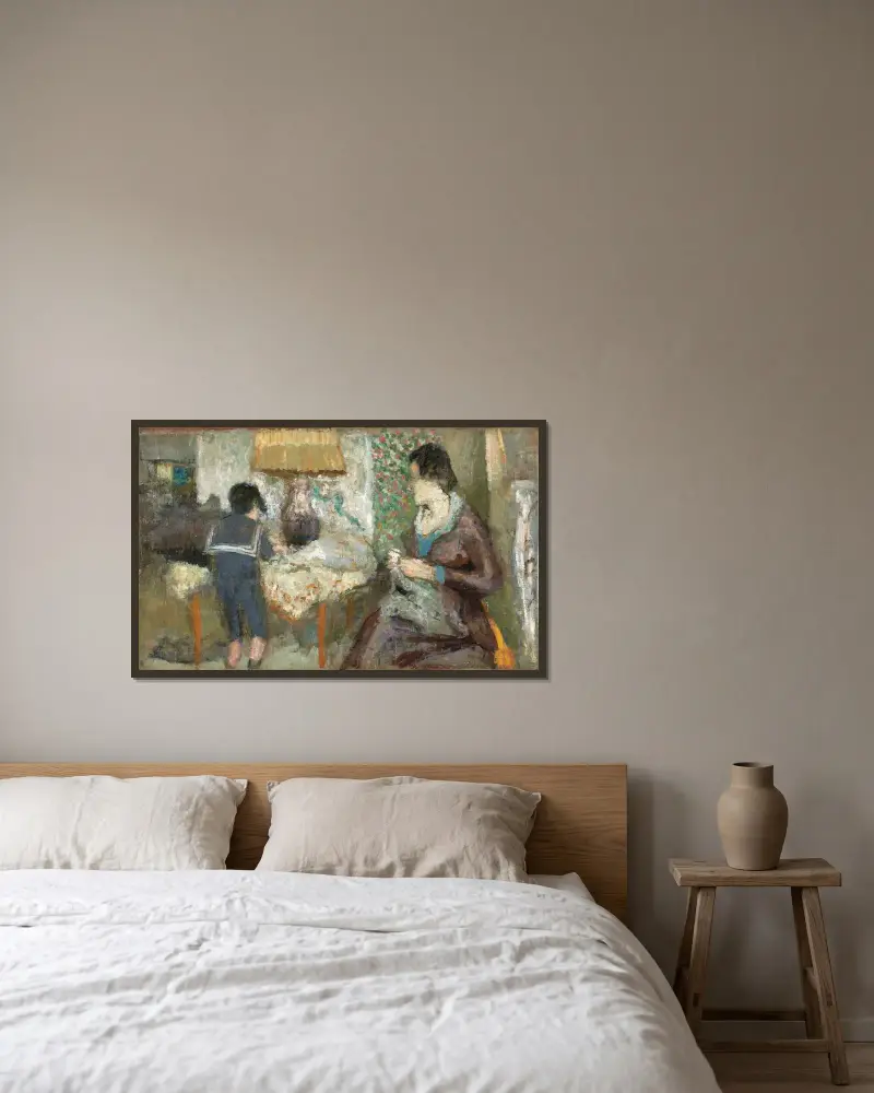 Le col marin av Édouard Vuillard inramad på en vägg