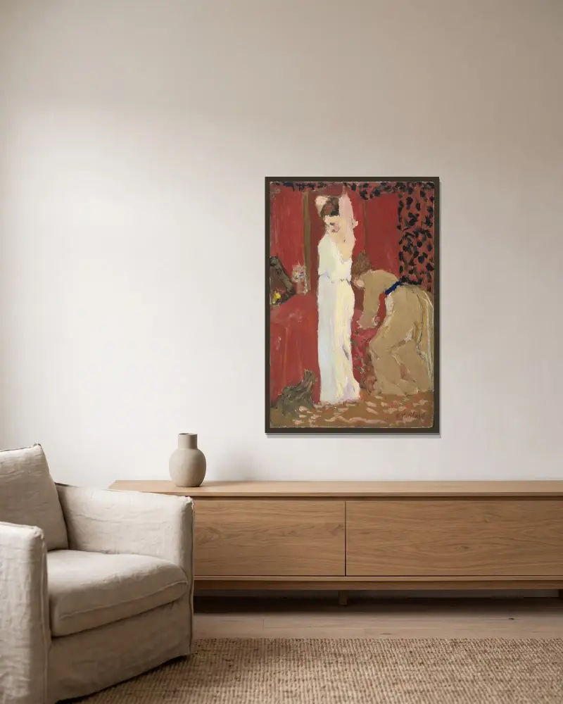 Przymiarka, Édouard Vuillard w ramie na ścianie