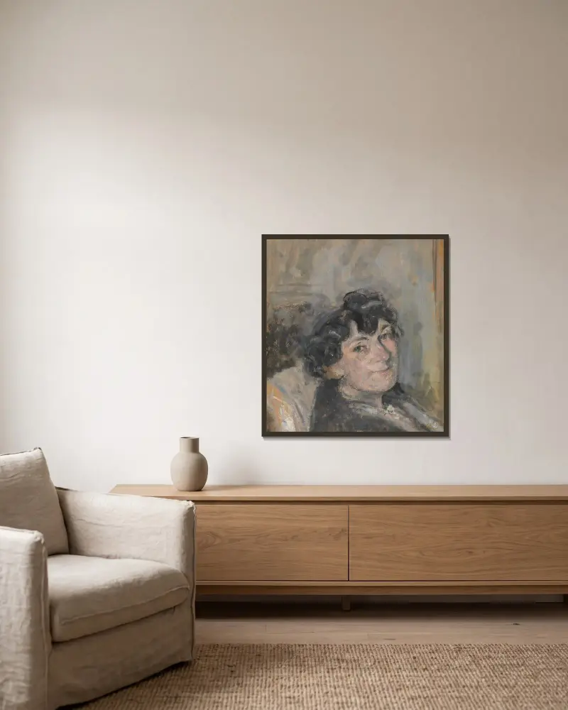 Lucy Hessel von Édouard Vuillard gerahmt an einer Wand