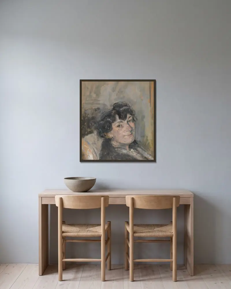 Lucy Hessel von Édouard Vuillard gerahmt an einer Wand