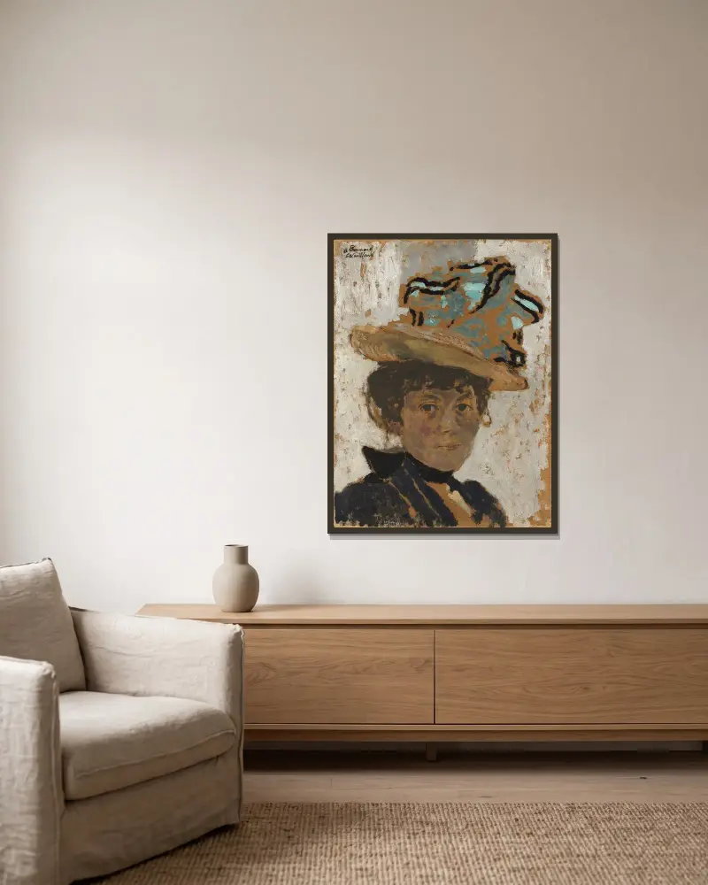 Madame Bonnard von Édouard Vuillard gerahmt an einer Wand