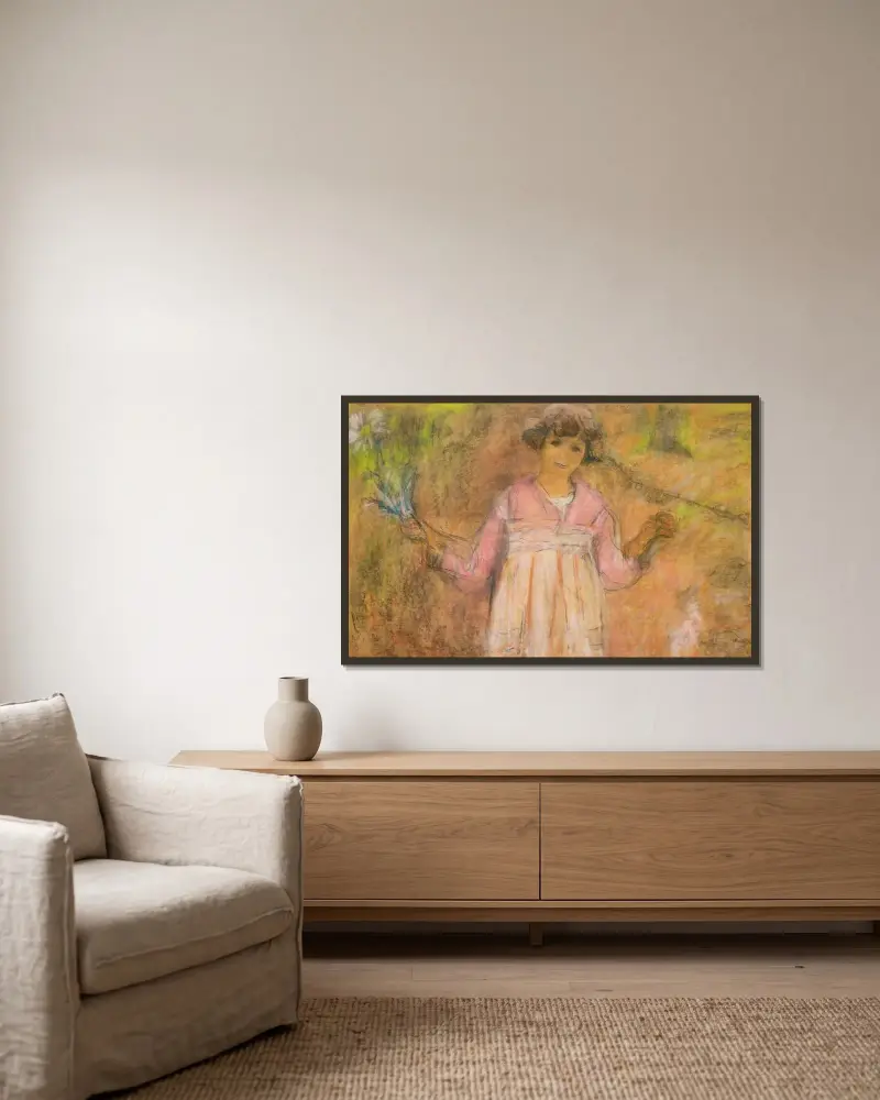 Mlle. Alice Kapferer von Édouard Vuillard gerahmt an einer Wand
