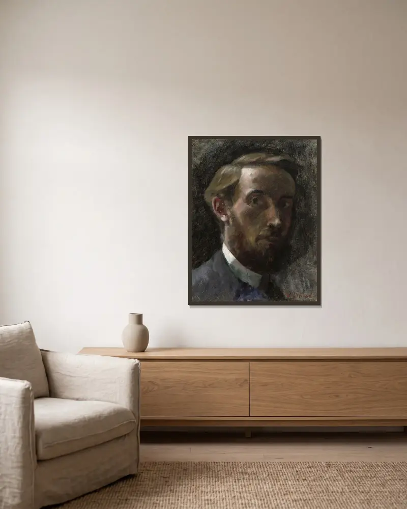 Autoportret w wieku 21 lat, Édouard Vuillard w ramie na ścianie