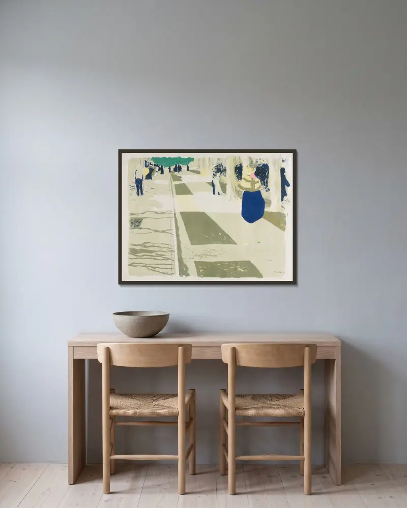 Aleja, 1899 – nr 2, Édouard Vuillard w ramie na ścianie
