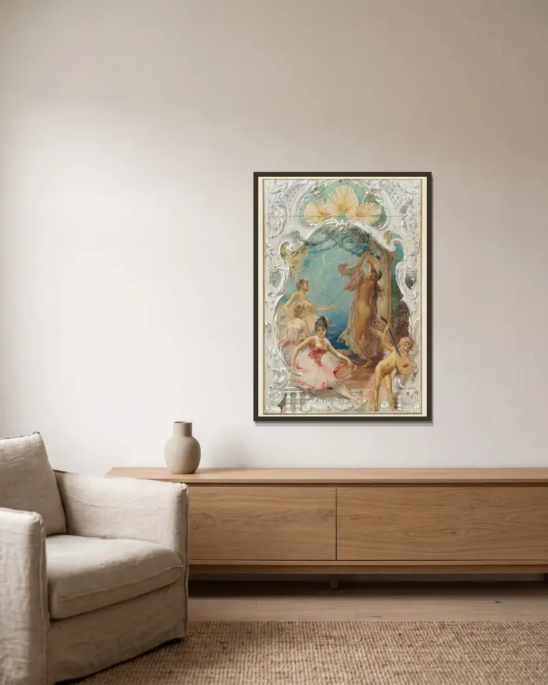 Taniec, Eduard Veith w ramie na ścianie
