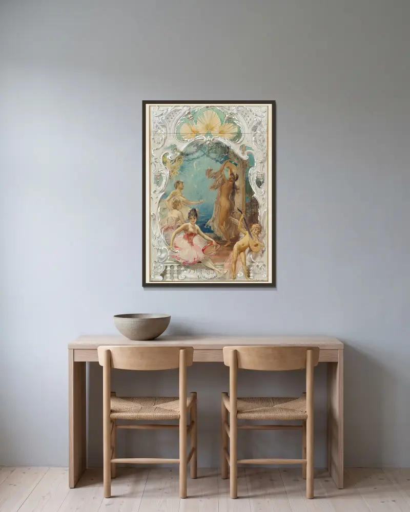 Taniec, Eduard Veith w ramie na ścianie