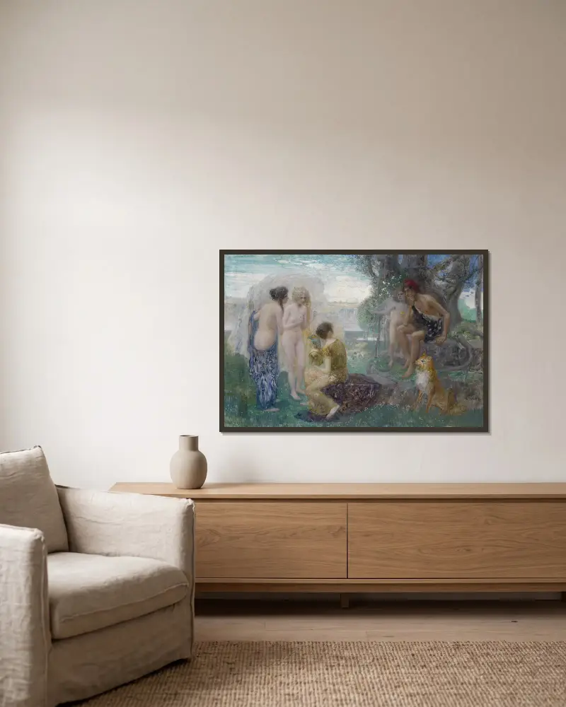 Paridův soud, Eduard Veith v rámu na stěně