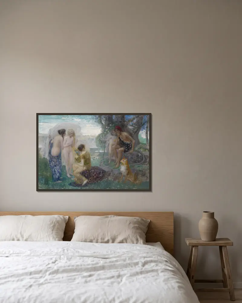 Paridův soud, Eduard Veith v rámu na stěně