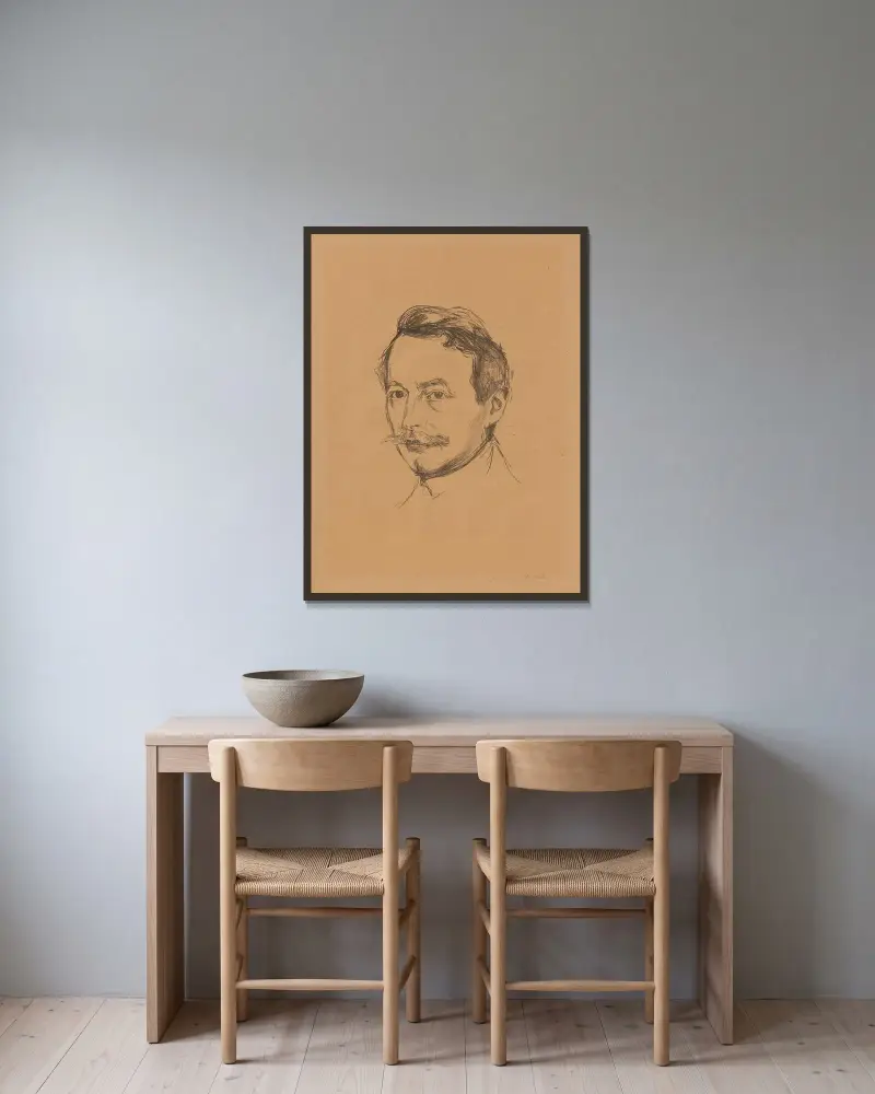 Dr. Max Linde, Edvard Munch v rámu na stěně