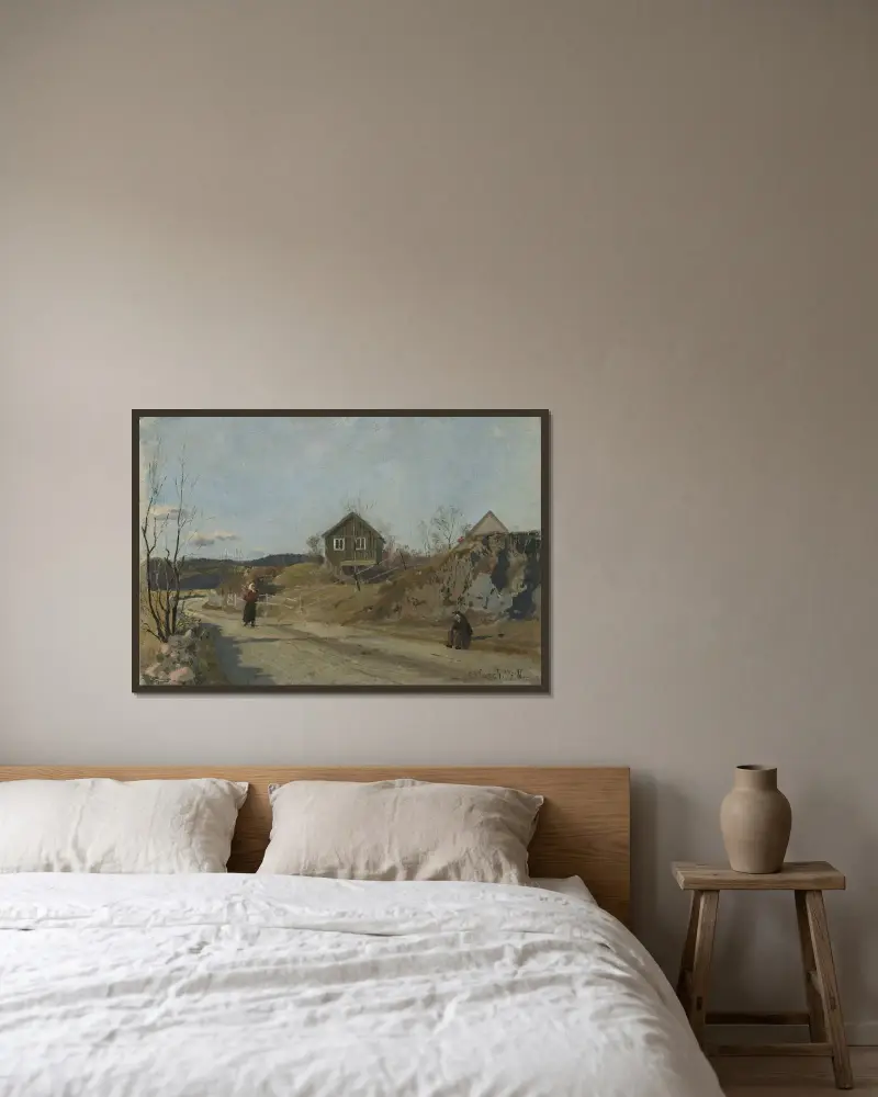 Z Vestre Akeru, Edvard Munch v rámu na stěně
