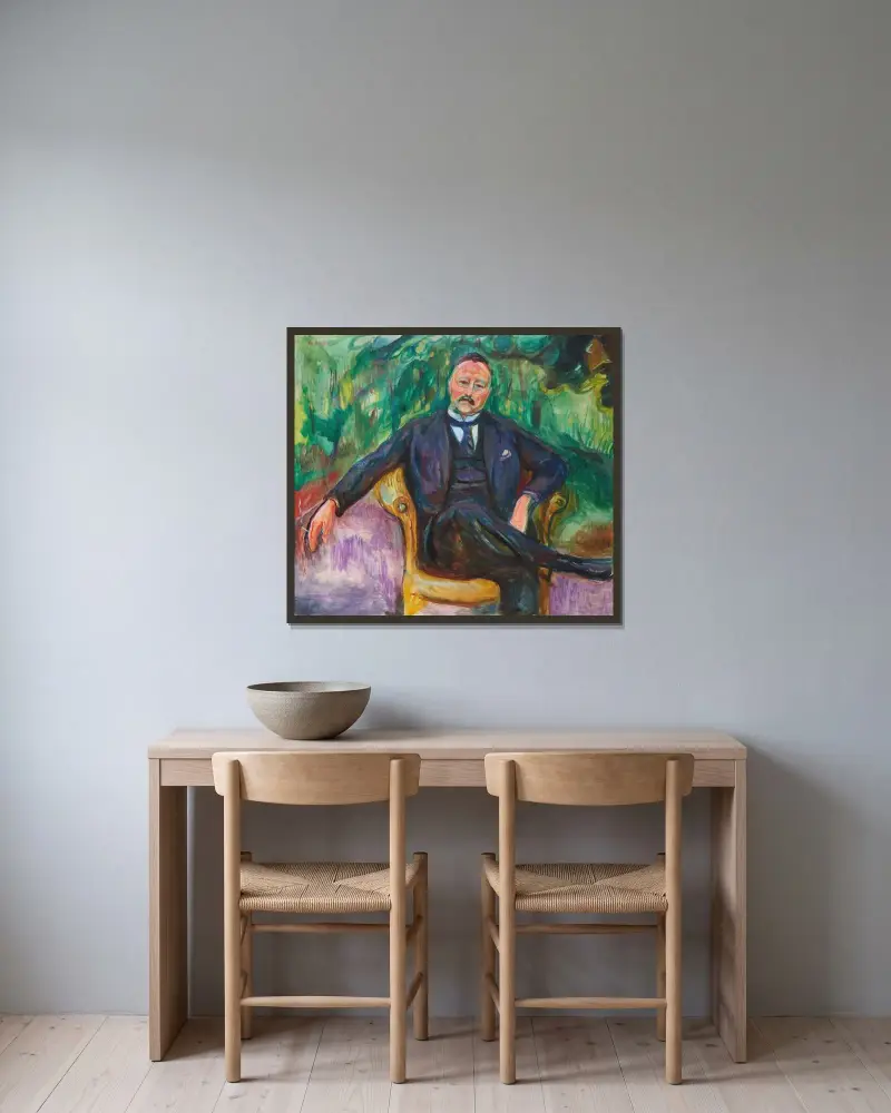 Heinrich C. Hudtwalcker, Edvard Munch w ramie na ścianie