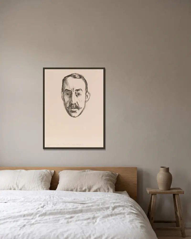 Henry van de Velde, Edvard Munch v rámu na stěně