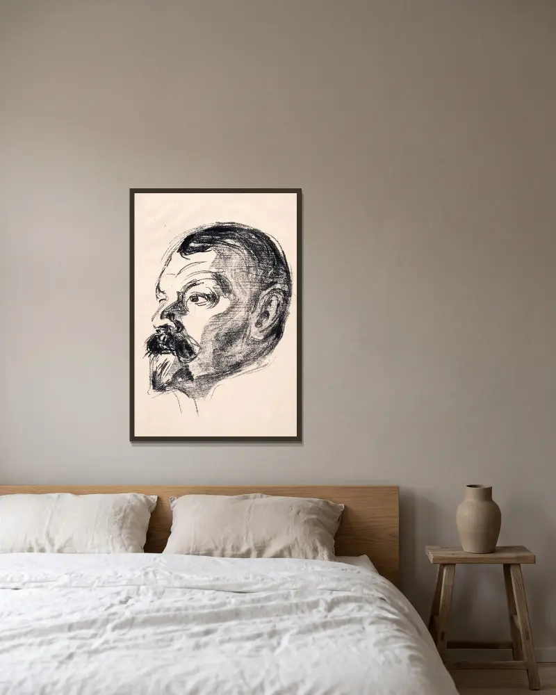 Jens Thiis, Edvard Munch v rámu na stěně