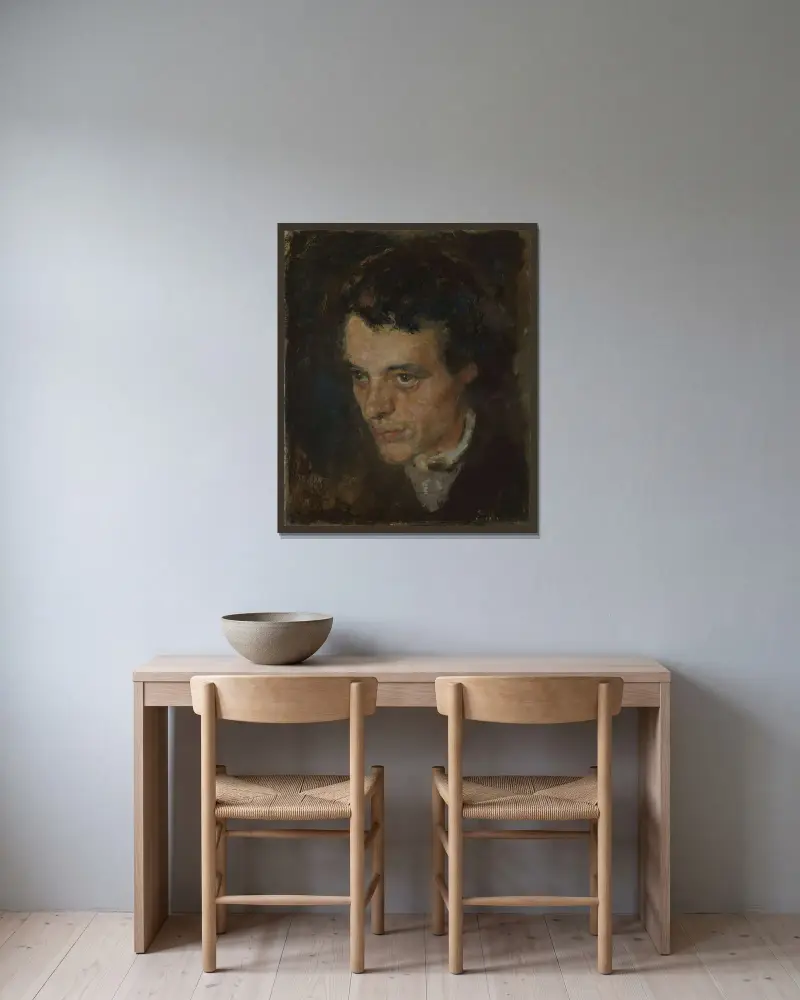 Jørgen Sørensen, Edvard Munch v rámu na stěně