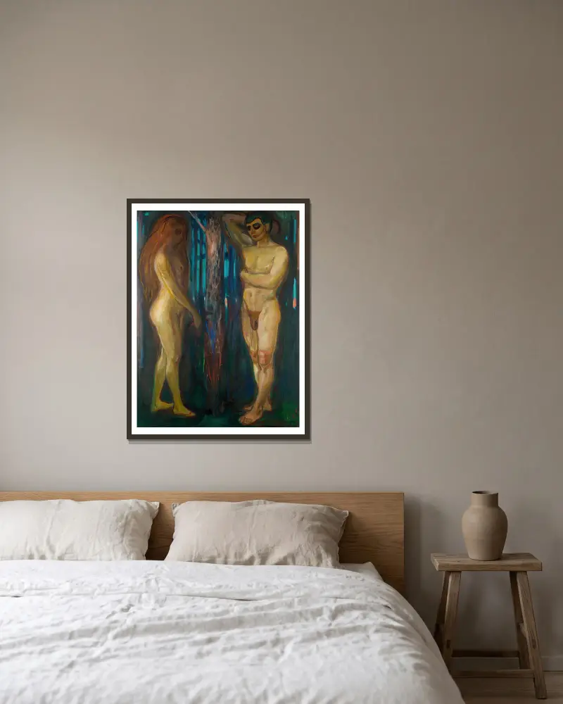 Metabolismus von Edvard Munch gerahmt an einer Wand