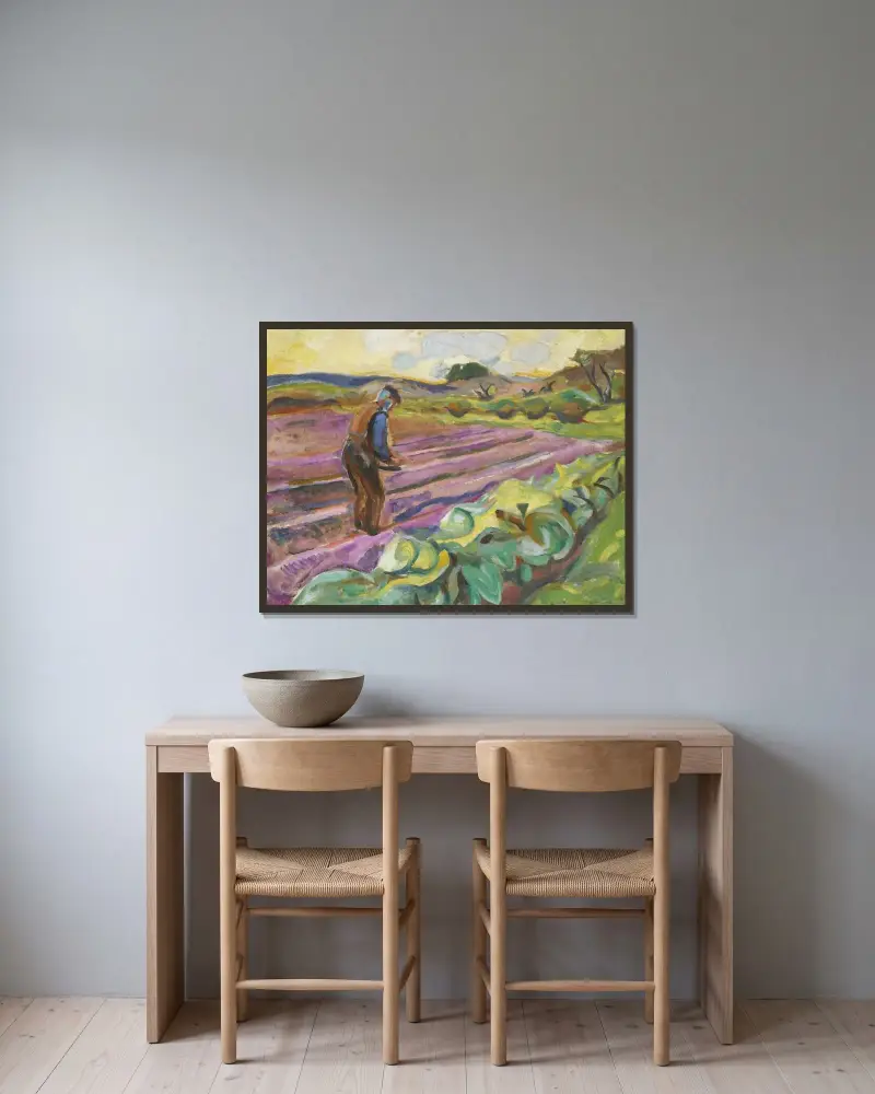 Siewca, Edvard Munch w ramie na ścianie