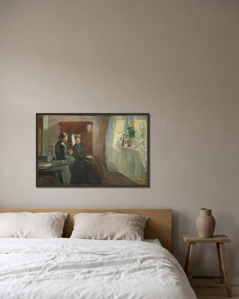 Wiosna, Edvard Munch w ramie na ścianie