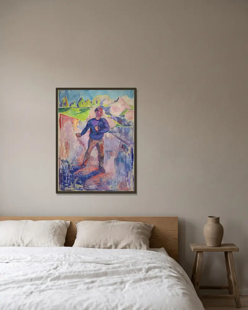 Der Sämann, 1912 von Edvard Munch gerahmt an einer Wand
