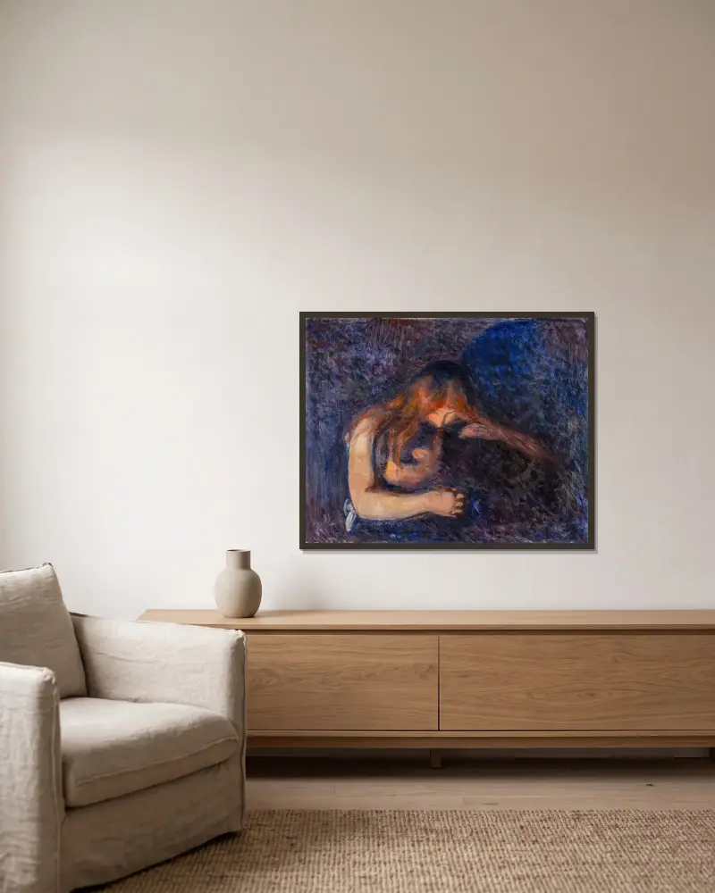 Upír, Edvard Munch v rámu na stěně