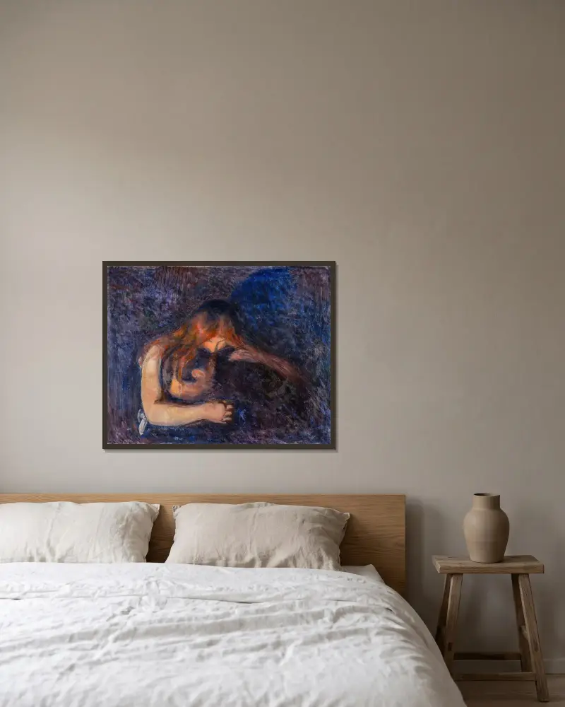 Upír, Edvard Munch v rámu na stěně
