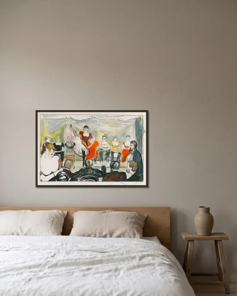 Tingletangle, Edvard Munch v rámu na stěně