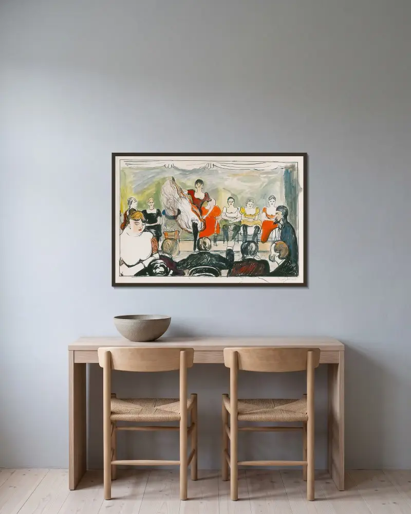 Tingletangle, Edvard Munch v rámu na stěně
