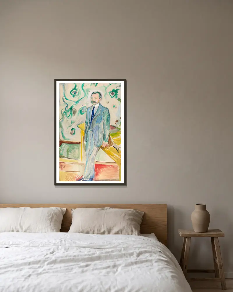 Wilhelm Wartmann, Edvard Munch v rámu na stěně