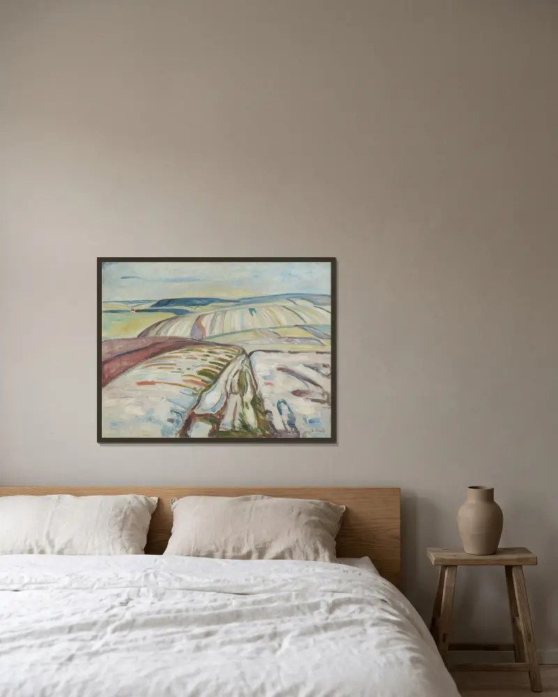 Zima. Elgersburg, Edvard Munch v rámu na stěně