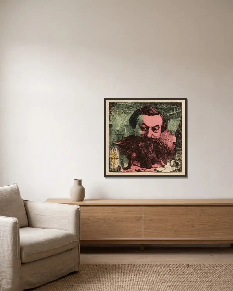 Albéric Second von Edward Ancourt gerahmt an einer Wand