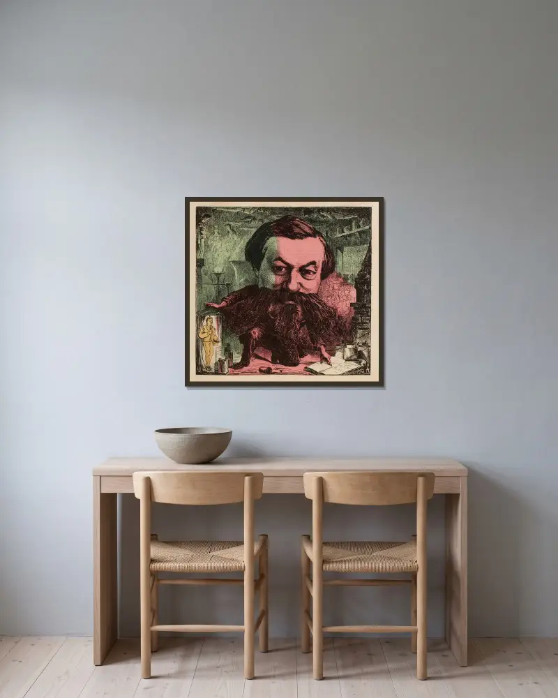 Albéric Second von Edward Ancourt gerahmt an einer Wand
