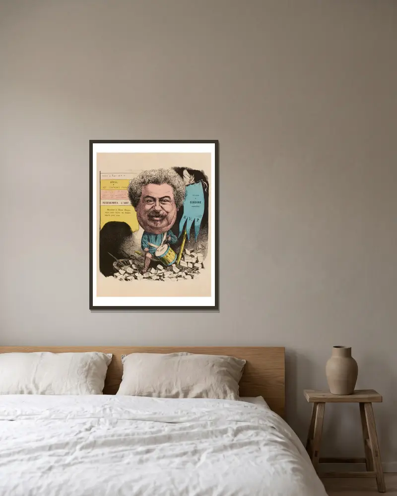 Alexandre Dumas, Edward Ancourt v rámu na stěně